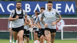 Trabzonspor'da Hamsik son idmanına çıktı