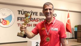 Türkiye 3 Bant Bilardo Şampiyonası'nda 1. etabı Tayfun Taşdemir kazandı