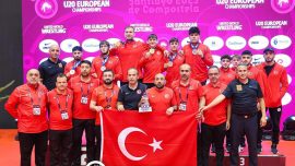 Milli güreşçiler Avrupa ikincisi oldu
