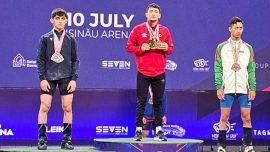 Milli sporcu Burak Aykun Avrupa Halter Şampiyonası'nda altın madalya kazandı