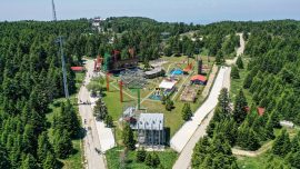 Uludağ'ın macera parkı adrenalin tutkunlarını ağırlıyor