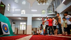 Yaz Kur'an kursuna katılan çocukların sportif yetenekleri keşfediliyor