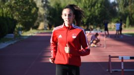 EYOF'tan Türkiye rekoruyla dönen milli atlet Edanur Tulum olimpiyatlara odaklandı