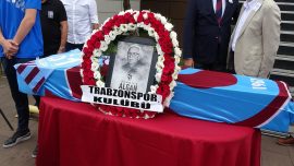 Trabzonspor'un kurucularından Nizamettin Algan son yolculuğuna uğurlandı