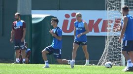 Trabzonspor'da yeni transfer Bakic ilk idmanına çıktı