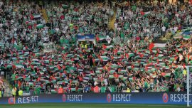 Celtic taraftarı Filistin'e destekten vazgeçmiyor