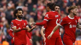 Liverpool "Merseyside" derbisini Salah'ın golleriyle kazandı