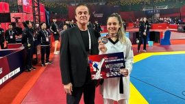 Milli tekvandocu Sude Yaren Uzunçavdar Taiyuan Grand Prix'sinde ikinci oldu