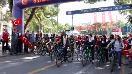Muğla'da "100. Yıl Bisiklet Turu" düzenlendi