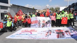 Van'da "100. Yıl Cumhuriyet Bisiklet Turu" etkinliği düzenlendi