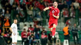 Yunus Akgün'ün Letonya maçında attığı gol haftanın golü seçildi