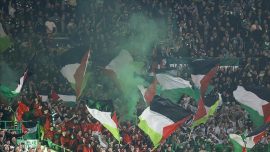 Celtic taraftarı Filistin'e desteğini sürdürmekte kararlı