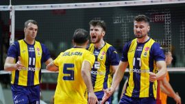 Efeler Ligi'nde Fenerbahçe Galatasaray'ı mağlup etti