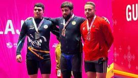 Milli halterci Muhammet Emin Burun'dan bronz madalya