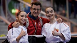 İtalya'daki karate şampiyonasında finalde iki Türk sporcu karşılaştı