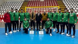 Erkekler Salon Hokeyi Süper Ligi'nde Gaziantep Polisgücü şampiyon oldu