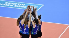 Voleybolda Nilüfer Belediyespor CSM Lugoj'u yendi