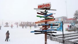 Erciyes Dünya Kar Motosikleti Şampiyonası'na hazır