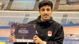 Milli atlet Mehmet Çelik İspanya'da birinci oldu