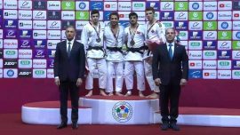 Milli judocu Ejder Toktay Azerbaycan'da bronz madalya kazandı